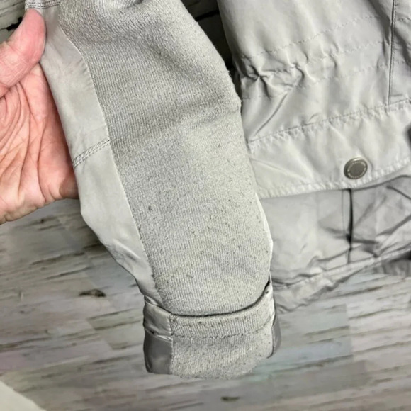 BCBGMAXAZRIA Women's Gray Ice Brooke Anorak Full Zip  Hooded Jacket Medium - Picture 4 of 9